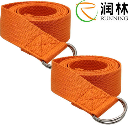 Fitness Stretching Yoga Strap Band 6ft z regulowaną metalową pętlą klamry D Ring