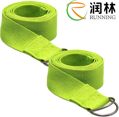 Fitness Stretching Yoga Strap Band 6ft z regulowaną metalową pętlą klamry D Ring