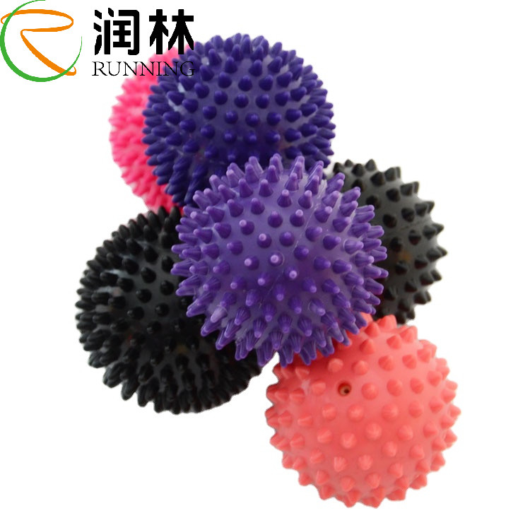 PVC Rolling Yoga Spiky Massage Ball do treningu sensorycznego podeszwy dłoni
